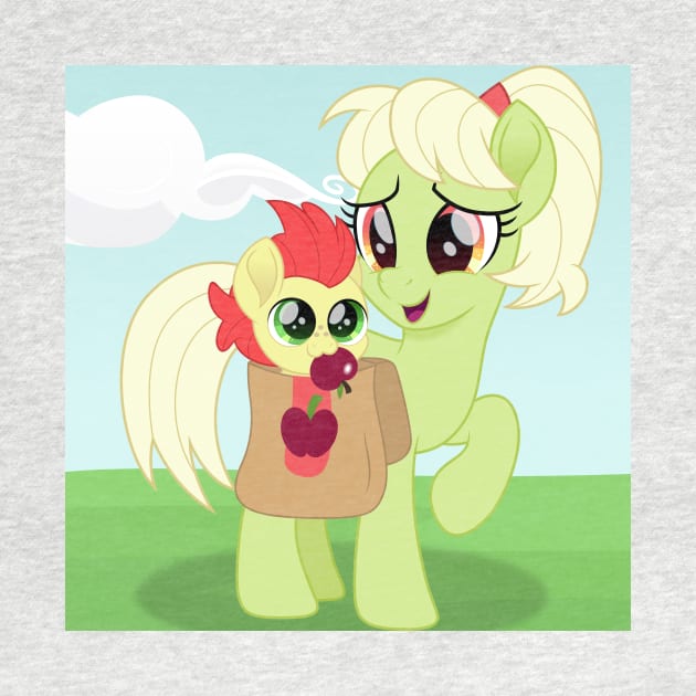 Baby Bright Mac and Granny Smith scene by CloudyGlow
